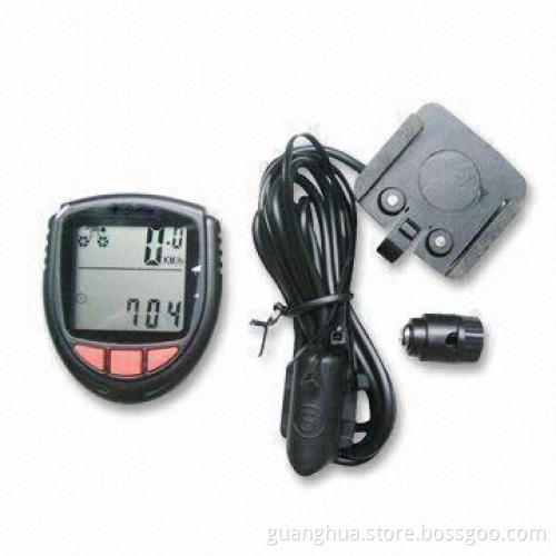 Bicycle Speedometer with Clock and -20 to 70°C Temperature Range
